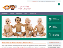 Tablet Screenshot of dentistryforchildrennw.com